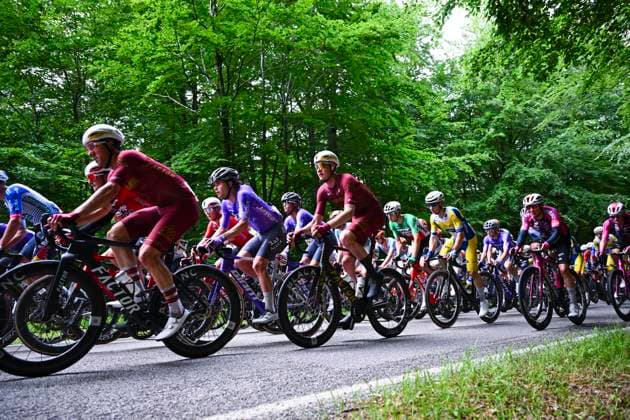 Tour de Wallonie 2026 Stage 2 LIBRAMONT-CHEVIGNY, BELGIUM - JUNE 02 : Oliver Ben (NZL) of Modern Adventure Pro Cycling, Caudell Ezra (USA) of Modern Adventure Pro Cycling in action during stage 2 of the 47th edition of Ethias Tour de Wallonie an UCI ProSeries 2.Pro cycling road race stage for Men Elite of 192.1 km with start in Jodoigne and finish in Libramont-Chevigny on June 2, 2026 in Libramont-Chevigny, Belgium, 02 06 2026 ( Motordriver Pieter Van Herzele - Libramont-Chevigny Belgium  Copyright: xVincentxKalutx
