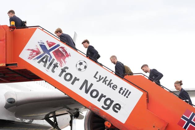The charter flight with the Norwegian football team travels to the World Cup Gardermoen 20260602 The charter flight with the Norwegian football team travels to the World Cup from the GA terminal at Gardermoen Photo Lise Aserud NTB Gardermoen Norway EDITORIAL USE ONLY RESTRICTED USE FOR BETTING COMPANIES  Copyright: xLisexAserudxx xNTBx
