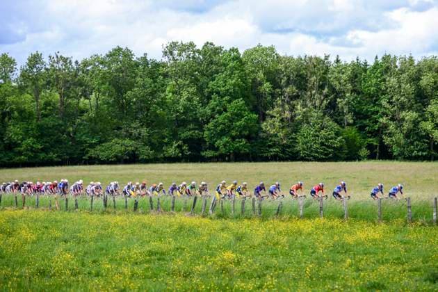 Tour de Wallonie 2026 Stage 2 LIBRAMONT-CHEVIGNY, BELGIUM - JUNE 02 : Illustration picture of the peloton during stage 2 of the 47th edition of Ethias Tour de Wallonie an UCI ProSeries 2.Pro cycling road race stage for Men Elite of 192.1 km with start in Jodoigne and finish in Libramont-Chevigny on June 2, 2026 in Libramont-Chevigny, Belgium, 02 06 2026 ( Motordriver Pieter Van Herzele - Libramont-Chevigny Belgium  Copyright: xVincentxKalutx