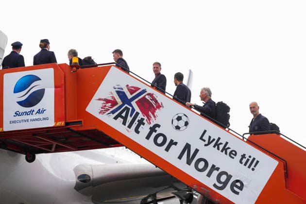 The charter flight with the Norwegian football team travels to the World Cup Gardermoen 20260602 The charter flight with the Norwegian football team travels to the World Cup from the GA terminal at Gardermoen Photo Lise Aserud NTB Gardermoen Norway EDITORIAL USE ONLY RESTRICTED USE FOR BETTING COMPANIES  Copyright: xLisexAserudxx xNTBx