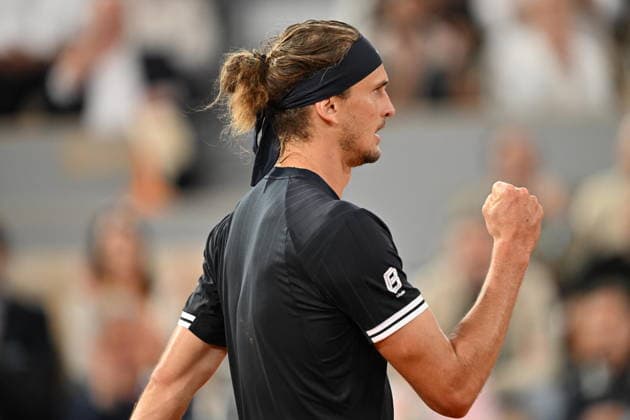 2026 French Open, Roland-Garros - Day 10 PARIS, FRANCE - JUNE 02: Rafael Jodar (not seen) of Spain competes with Alexander Zverev of Germany during their Men s Singles quarter-final match on Day Ten of the 2026 French Open at Roland Garros on June 02, 2026 in Paris, France. Mustafa Yalcin Anadolu Paris France. Editorial use only. Please get in touch for any other usage.  Copyright: x2026xAnadoluxMustafaxYalcinx