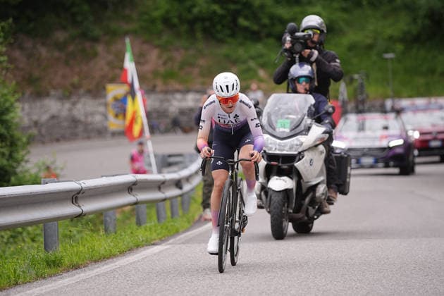 Italy™s Elisa Longo Borghini of UAE Team ADQ™s during Stage 4, an individual time trial, of the Giro d™Italia Women, from Belluno to Nevegal, Italy - Tuesday June 2, 2026  Copyright: xMarcoxAlpozzix xLaPressex