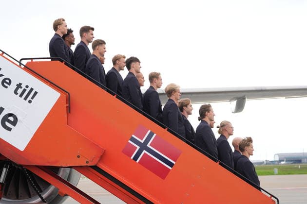 The charter flight with the Norwegian football team is traveling to the World Cup Gardermoen 20260602 The charter flight with the Norwegian football team travels to the World Cup from the GA terminal at Gardermoen Photo Lise Aserud NTB Gardermoen Norway EDITORIAL USE ONLY RESTRICTED USE FOR BETTING COMPANIES  Copyright: xLisexAserudxx xNTBx