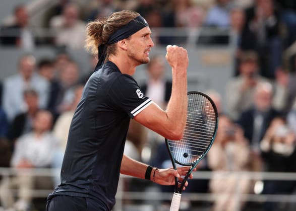 Alexander Zverev (GER) macht die Faust und jubelt,Jubel, Freude,Emotion, Herren Einzel, Men s Singles Tennis - French Open 2026 - Roland Garros - Paris - - France - 2 June 2026. Copyright: xJuergenxHasenkopfx