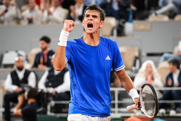 June 2, 2026, Paris, France, France: Rafael JODAR of Spain celebrates his point during the tenth day of the Roland-Garros 2026, French Open 2026, Grand Slam tennis tournament at Roland-Garros Stadium on June 02, 2026 in Paris, France. Paris France - ZUMAm308 20260602_zsp_m308_023 Copyright: xMatthieuxMirvillex