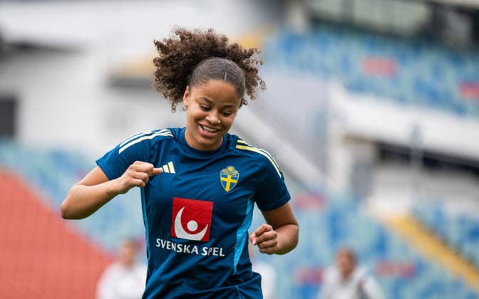 260602 Felicia Schröder of the Swedish women s national football team during a training session on June 2, 2026 in Gothenburg. Photo: Mathias Bergeld BILDBYRAN kod MB MB1378 fotboll football soccer fotball vm-kval kval fifa womens world cup qualifier qualifier träning practice training sverige sweden dam bbeng women kvinner Copyright: MATHIASxBERGELD BB260602MB016