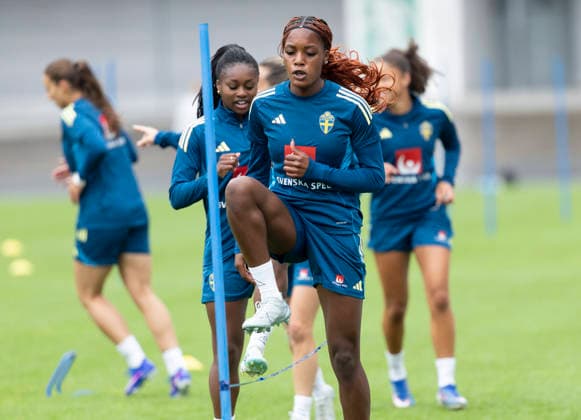 GOTHENBURG, SWEDEN 20260602 Evelyn Ijeh during Tuesday s training with the women s national team, Nationalteam at Ullevi ahead of the upcoming World Cup qualifier against Denmark. GÖTEBORG SWEDEN x9200x
