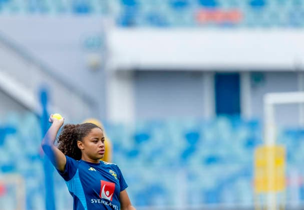 GÖTEBORG, SVERIGE 20260602 Felicia Schröder under tisdagens träning med damlandslaget pa Ullevi inför kommande VM-kval mot Danmark. GÖTEBORG SVERIGE x9200x