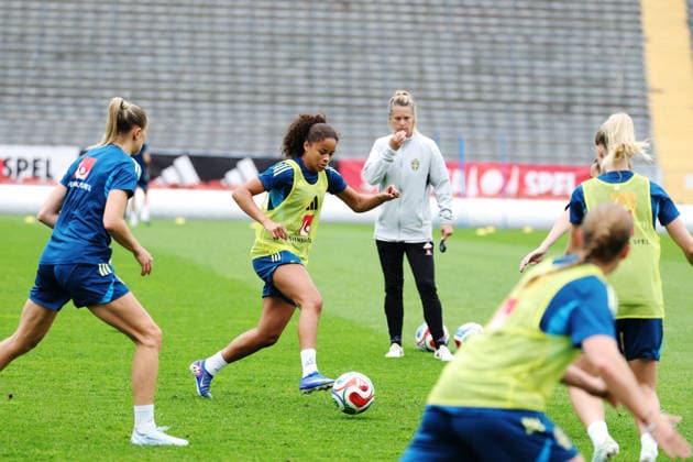 GÖTEBORG, SVERIGE 20260602 Felicia Schröder under tisdagens träning med damlandslaget pa Ullevi inför kommande VM-kval mot Danmark. GÖTEBORG SVERIGE x9200x