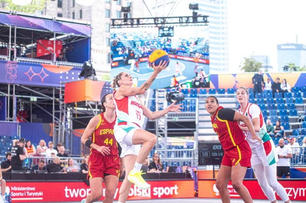 Warszawa 02.06.2026. 3x3 Basketball World Cup Day 2 in Warsaw, Poland. Hungary - Spain match --- Mistrzostwa Swiata w koszykowce 3x3 Dzien 2 w Warszawie. Mecz Wegry - Hiszpania Persons Shown : Vivi Borondi Fot. Kai Taller Arena Akcji NEWSPIX.PL --- newspix.pl 
