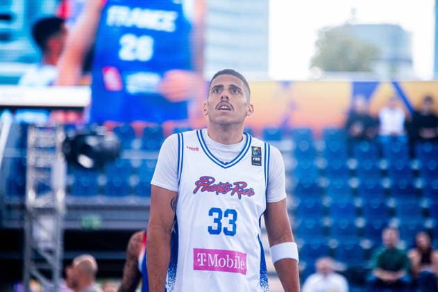 Warszawa 02.06.2026. 3x3 Basketball World Cup Day 2 in Warsaw, Poland. Puerto Rico - France match --- Mistrzostwa Swiata w koszykowce 3x3 Dzien 2 w Warszawie. Mecz Portoryko - Francja Persons Shown : Luis Cuascut Fot. Kai Taller Arena Akcji NEWSPIX.PL --- newspix.pl 