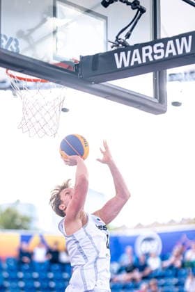Warszawa 02.06.2026. 3x3 Basketball World Cup Day 2 in Warsaw, Poland. Czech Republic - Mongolia match --- Mistrzostwa Swiata w koszykowce 3x3 Dzien 2 w Warszawie. Mecz Czechy - Mongolia Persons Shown : Filip Novotny Fot. Kai Taller Arena Akcji NEWSPIX.PL --- newspix.pl 