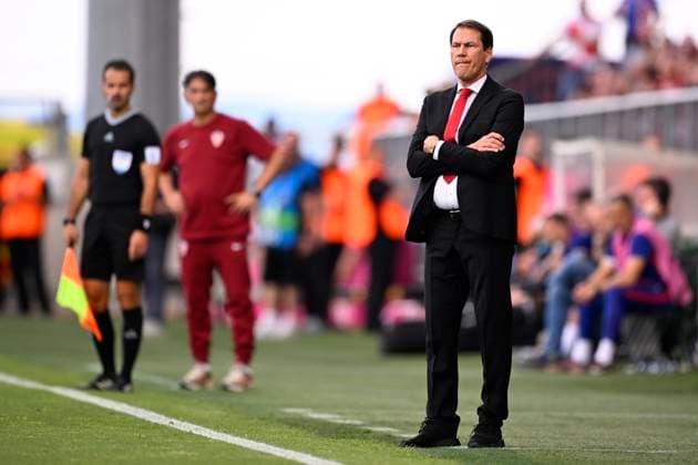 Croatia vs Belgium - friendly match RIJEKA, CROATIA - JUNE 02 : Garcia Rudi head coach of Belgium looks on during a friendly match between Croatia and Belgium ahead of the FIFA World Cup, WM, Weltmeisterschaft, Fussball 2026 on June 02, 2026 in Rijeka, Croatia, 02 06 2026 Rijeka Croatia  Copyright: xTomasxSiskx