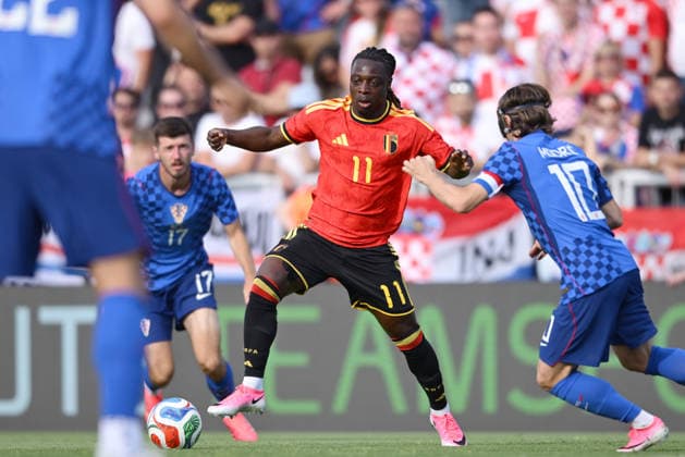 Croatia v Belgium - International Friendly, Länderspiel, Nationalmannschaft RIJEKA, CROATIA - JUNE 2: Jeremy Doku of Belgium in action during the international friendly match between Croatia and Belgium at Stadion HNK Rijeka on June 2, 2026 in Rijeka, Croatia.  IgorxSoban PIXSELL