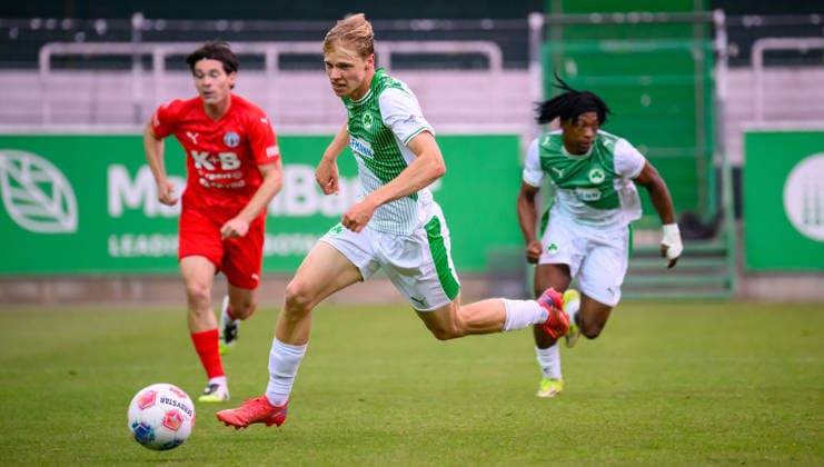 02.06.2026 - Fussball - Saison 2025 2026 - Relegation Oberliga Bayern Bayernliga Regionalliga : SpVgg Greuther Fürth II - ASV Cham - - xwoxzix - Christoph Meister (11, SpVgg Greuther Fürth II )