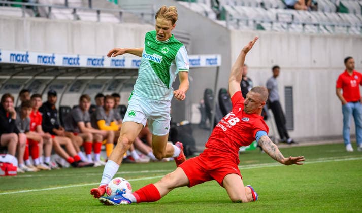 02.06.2026 - Fussball - Saison 2025 2026 - Relegation Oberliga Bayern Bayernliga Regionalliga : SpVgg Greuther Fürth II - ASV Cham - - xwoxzix - Christoph Meister (11, SpVgg Greuther Fürth II ) Marco Pfab (35, ASV Cham )