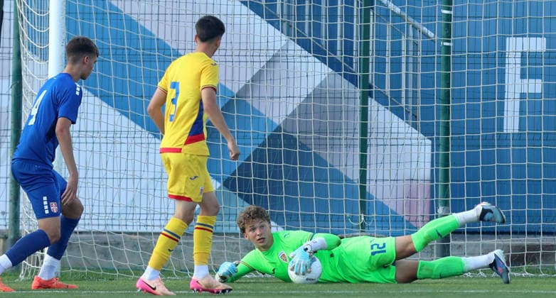 02.06.2026 Stara Pazova Serbia-Romania U17, U 17 U-17 Under 17 International Friendly, Länderspiel, Nationalmannschaft men s football Yanis Croitor Romania : wfbgxv