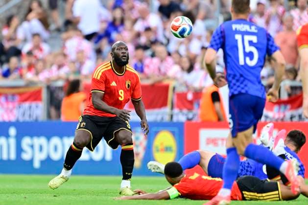 Croatia vs Belgium - friendly match RIJEKA, CROATIA - JUNE 02 : Lukaku Romelu forward of Belgium looking at the ball during a friendly match between Croatia and Belgium ahead of the FIFA World Cup, WM, Weltmeisterschaft, Fussball 2026 on June 02, 2026 in Rijeka, Croatia, 02 06 2026 Rijeka Croatia  Copyright: xJanxDexMeuleneirx