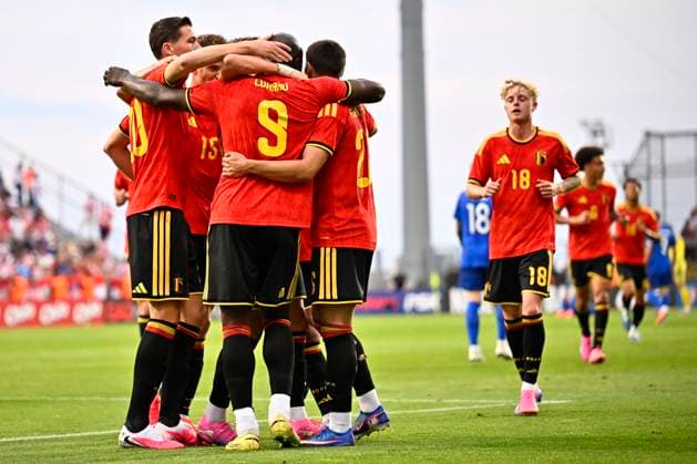 Croatia vs Belgium - friendly match RIJEKA, CROATIA - JUNE 02 : Lukaku Romelu forward of Belgium celebrates scoring their second goal during a friendly match between Croatia and Belgium ahead of the FIFA World Cup, WM, Weltmeisterschaft, Fussball 2026 on June 02, 2026 in Rijeka, Croatia, 02 06 2026 Rijeka Croatia  Copyright: xTomasxSiskx