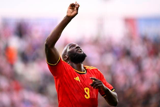 Croatia vs Belgium - friendly match RIJEKA, CROATIA - JUNE 02 : Lukaku Romelu forward of Belgium celebrates scoring their second goal during a friendly match between Croatia and Belgium ahead of the FIFA World Cup, WM, Weltmeisterschaft, Fussball 2026 on June 02, 2026 in Rijeka, Croatia, 02 06 2026 Rijeka Croatia  Copyright: xTomasxSiskx