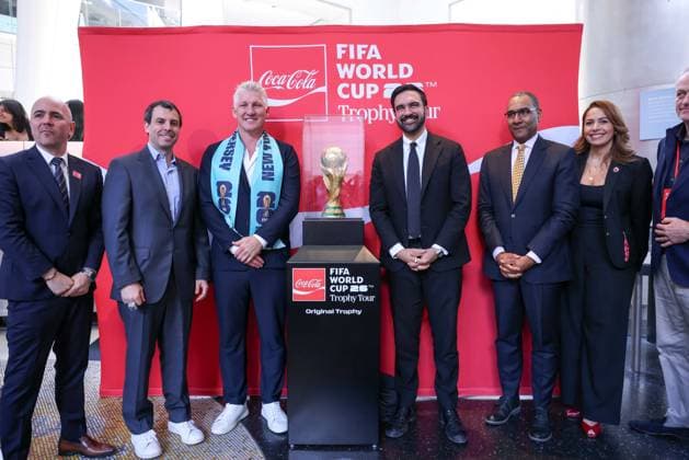 World Cup Trophy Tour at the American Museum of Natural History in New York City New York City Mayor Zohran Mamdani and former German footballer Bastian Schweinsteiger during the World Cup Trophy Tour at the American Museum of Natural History in New York City, United States, on Tuesday, June 2, 2026. NOVA YORK NY UNITED STATES Copyright: xVANESSAxCARVALHOx