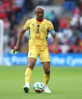 Jordan Ayew of Ghana Wales v Ghana, International Friendly, Länderspiel, Nationalmannschaft Football, Cardiff City Stadium, Cardiff, Wales, UK - 02 Jun 2026Cardiff Cardiff City Stadium United Kingdom EDITORIAL USE ONLY No use with unauthorised audio, video, data, fixture lists, club league logos or live services. Online in-match use limited to 120 images, no video emulation. No use in betting, games or single club league player publications.  Copyright: xKieranxMcManus Shutterstockx 16906575p