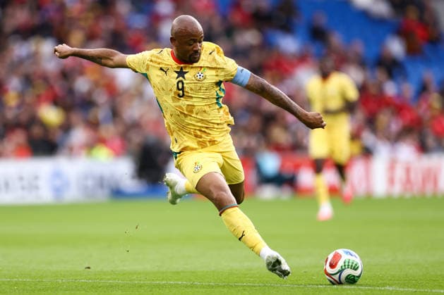 Wales v Ghana 02 June 2026, Cardiff - International Friendly, Länderspiel, Nationalmannschaft - Wales v Ghana - Jordan Ayew of Ghana - Photo: Jacques Feeney Offside. Cardiff UK Copyright: xJacquesxFeeneyx xOffsidexOffside