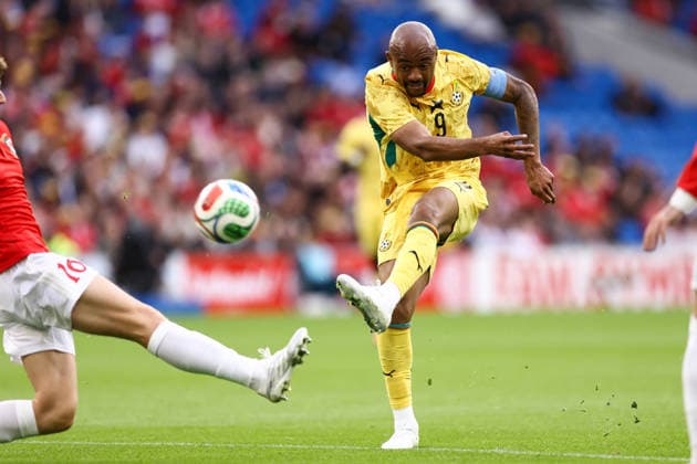 Wales v Ghana 02 June 2026, Cardiff - International Friendly, Länderspiel, Nationalmannschaft - Wales v Ghana - Jordan Ayew of Ghana - Photo: Jacques Feeney Offside. Cardiff UK Copyright: xJacquesxFeeneyx xOffsidexOffside