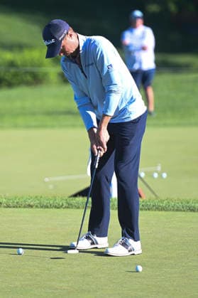 June 2, 2026: Justin Thomas putts on the putting green during practice rounds at the Memorial Tournament in Dublin, Ohio. Cal Media Dublin USA - ZUMAc04_ 20260602_zma_c04_072 Copyright: xBrentxClarkx