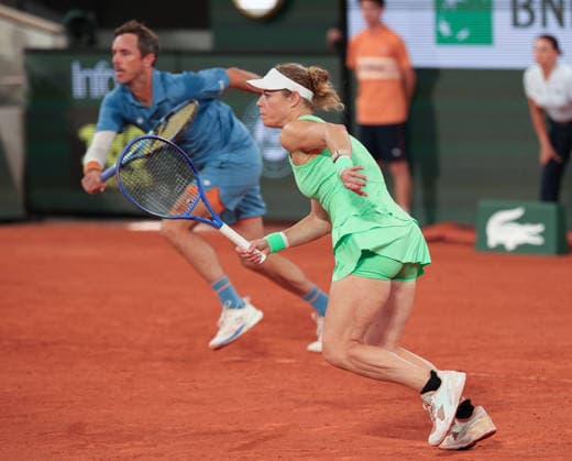 Laura Siegemund (GER), Edouard Roger-Vasselin (FRA), Mixed Doppel, Mixed Doubles Tennis - French Open 2026 - Roland Garros - Paris - - France - 2 June 2026. Copyright: xJuergenxHasenkopfx