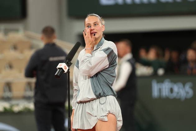 Internationaux de Roland Garros. Matchs du 2 juin. MARTA KOSTYUK. 456962 2026-06-02 Paris France  Copyright: xPatrickxBorenx xStarfacex STAR_456962_006