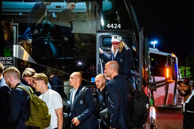 Football World Cup 2026 Greensboro , USA 20260602 Norways Erling Braut Haaland arrives at the hotel in Greensboro Photo Fredrik Varfjell NTB Greensboro USA EDITORIAL USE ONLY RESTRICTED USE FOR BETTING COMPANIES  Copyright: xFredrikxVarfjellx xNTBx