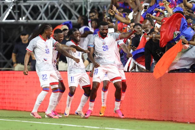 June 2, 2026, Fort Lauderdale, Florida, USA: Haiti forward Frantzdy Pierrot (20) celebrates a goal during the International Friendly, Länderspiel, Nationalmannschaft soccer match between Haiti and New Zealand. Fort Lauderdale USA - ZUMAa257 20260602_zsp_a257_022 Copyright: xChrisxArjoonx