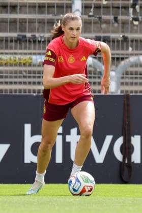 03.06.2026, xgrfx, Fussball DFB-Medientermine, Deutsche Frauennationalmannschaft - Training v.l. Jule Brand (Deutsche Frauennationalmannschaft) (DFL DFB REGULATIONS PROHIBIT ANY USE OF PHOTOGRAPHS as IMAGE SEQUENCES and or QUASI-VIDEO) Köln