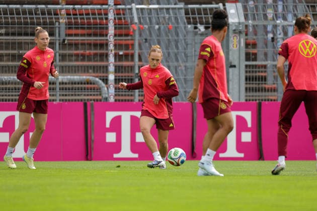03.06.2026, xgrfx, Fussball DFB-Medientermine, Deutsche Frauennationalmannschaft - Training v.l. Lisanne Gräwe (Deutsche Frauennationalmannschaft) (DFL DFB REGULATIONS PROHIBIT ANY USE OF PHOTOGRAPHS as IMAGE SEQUENCES and or QUASI-VIDEO) Köln
