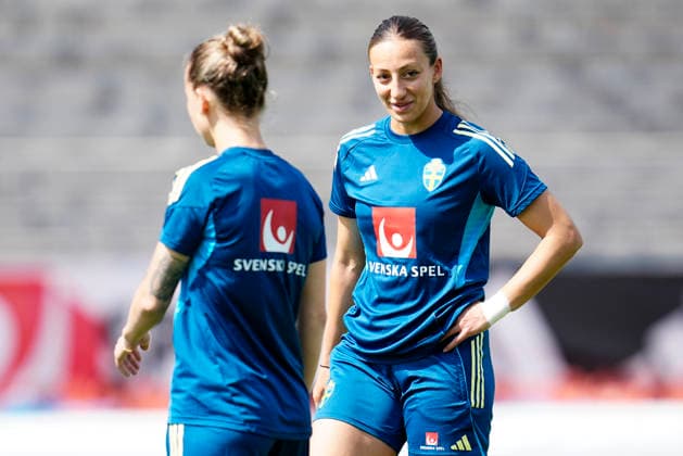 GOTHENBURG, SWEDEN 20260603 Rosa Kafaji trains with the women s soccer team at the Kamratgarden training facility. GÖTEBORG SWEDEN x9200x