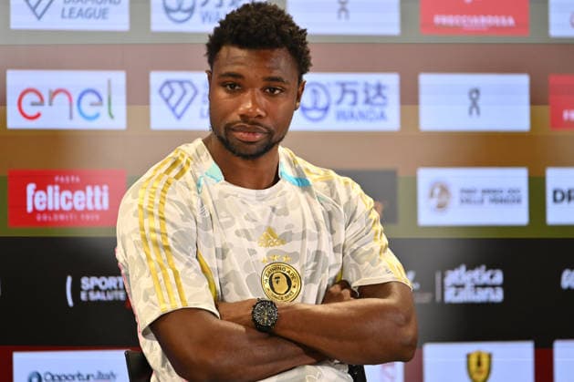 IPA85285352 - Noah Lyles (USA, 100m) during the press conference, PK, Pressekonferenz of IAAF Wanda Diamond League: Golden Gala Pietro Mennea at Olympic Stadium on June 3, 2026 in Rome, Italy  Copyright: xDomenicoxCippitelli IPAxSportx xx 85285352