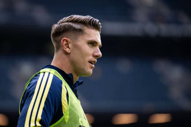 260603 Viktor Gyökeres of the Swedish national football team at a training session on June 3, 2026 in Stockholm. Photo: Emma Wallskog BILDBYRAN kod EW EW0674 fotboll football soccer fotball träning practice training sverige sweden sverige a FIFA World Cup, WM, Weltmeisterschaft, Fussball vm bbeng Copyright: EMMAxWALLSKOG BB260603EW026