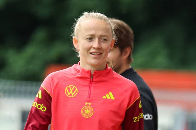 Köln, Deutschland: 03.06. 2026 - Training der DFB Frauen - Vorbereitung Länderspiel Deutschland vs. Norwegen für WM Qualifikation 2027 Im Bild: Lea Schüller Schueller (Deutschland) Copyright: HMBxMedia MadeleinexFantini
