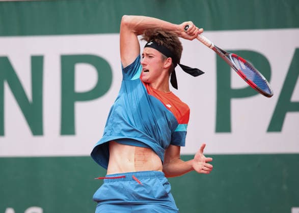 Thilo Behrmann (AUT), Jungen Einzel, Boys Singles Tennis - French Open 2026 - Roland Garros - Paris - - France - 3 June 2026. Copyright: xJuergenxHasenkopfx