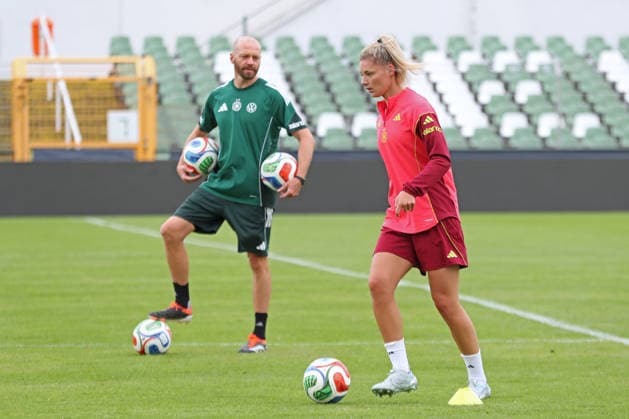 DFB-U23-Frauen: Training der Nationalmannschaft Deutschland, 03.06.26 Julia Landenberger (21, RB Leipzig). Fußball, DFB-U23-Frauen: Nationalmannschaft Deutschland trainiert am 03.06.26 im Alfred-Kunze-Sportpark Leipzig-Leutzsch. Copyright: xBEAUTIFULxSPORTS JanxKaeferx