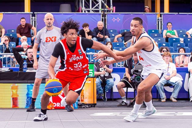 Warszawa 03.06.2026. 3x3 Basketball World Cup Day 3 in Warsaw, Poland. Japan - Netherlands match --- Mistrzostwa Swiata w koszykowce 3x3 Dzien 3 w Warszawie. Mecz Japonia - Holandia Persons Shown : Souleymane Coulibaly Fot. Kai Taller Arena Akcji NEWSPIX.PL --- newspix.pl 