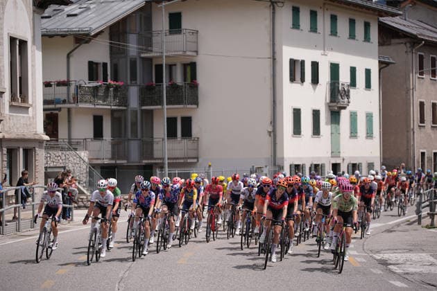 The race during Stage 5 of the Giro d™Italia Women, from Longarone to Santo Stefano di Cadore, Italy, Wednesday, June 3, 2026  Copyright: xMarcoxAlpozzi LaPressex
