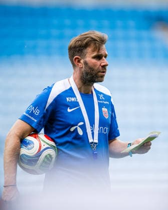 260603 Assistant coach Mikey Harris of the Norwegian women™s national football team during a training session on June 3, 2026 in Oslo. Photo: Marius Simensen BILDBYRAN Cop 238 bbeng dam fifa women s world cup qualifier football fotball fotboll norge norway practice soccer training trening träning Copyright: MARIUSxSIMENSEN BB260603BB346