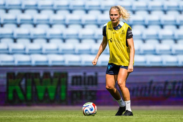 260603 Guro Bergsvand of the Norwegian women™s national football team during a training session on June 3, 2026 in Oslo. Photo: Marius Simensen BILDBYRAN Cop 238 bbeng dam fifa women s world cup qualifier football fotball fotboll norge norway practice soccer training trening träning Copyright: MARIUSxSIMENSEN BB260603BB349