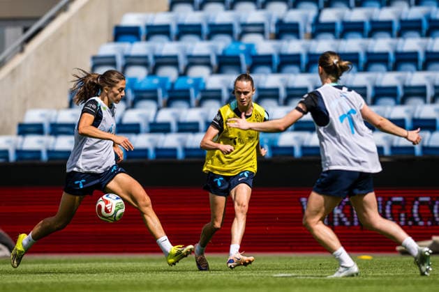 260603 Caroline Graham Hansen of the Norwegian women™s national football team during a training session on June 3, 2026 in Oslo. Photo: Marius Simensen BILDBYRAN Cop 238 bbeng dam fifa women s world cup qualifier football fotball fotboll norge norway practice soccer training trening träning Copyright: MARIUSxSIMENSEN BB260603BB350