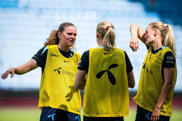 260603 Signe Gaupset of the Norwegian women™s national football team during a training session on June 3, 2026 in Oslo. Photo: Marius Simensen BILDBYRAN Cop 238 bbeng dam fifa women s world cup qualifier football fotball fotboll norge norway practice soccer training trening träning Copyright: MARIUSxSIMENSEN BB260603BB364