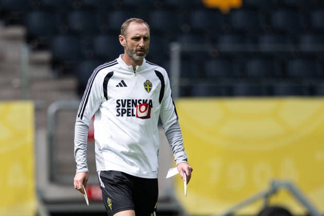 260603 Assistant coach Andreas Georgson of the Swedish national football team at a training session on June 3, 2026 in Stockholm. Photo: Emma Wallskog BILDBYRAN kod EW EW0674 fotboll football soccer fotball träning practice training sverige sweden sverige a FIFA World Cup, WM, Weltmeisterschaft, Fussball vm bbeng Copyright: EMMAxWALLSKOG BB260603EW092