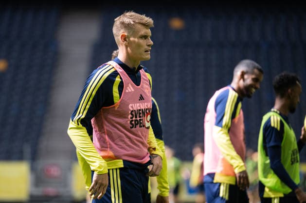 260603 Eric Smith of the Swedish national football team at a training session on June 3, 2026 in Stockholm. Photo: Emma Wallskog BILDBYRAN kod EW EW0674 fotboll football soccer fotball träning practice training sverige sweden sverige a FIFA World Cup, WM, Weltmeisterschaft, Fussball vm bbeng Copyright: EMMAxWALLSKOG BB260603EW093