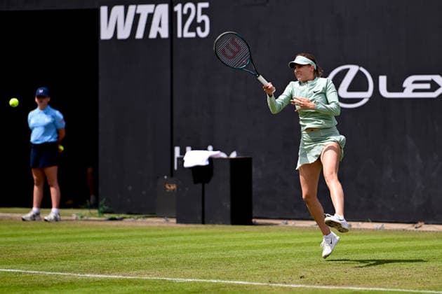 Tennis Lexus Birmingham Open Linda Fruhvirtova of the Czech republic returns during the Lexus Birmingham Open WTA125 ATP, Tennis Herren Challenger tennis at Edgbaston Priory Club, Birmingham, UK on 3 June 2026. Birmingham Edgbaston Priory Club West Midlands UK Editorial use only , Copyright: xDennisxGoodwinx PSI-24320-0021